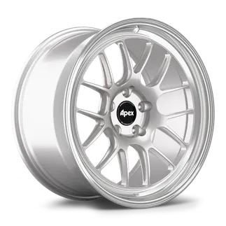 Apex ML-7RT Wheel 19x9 ET25 (5x112 / 66.6) - Machined Lip - Race Silver